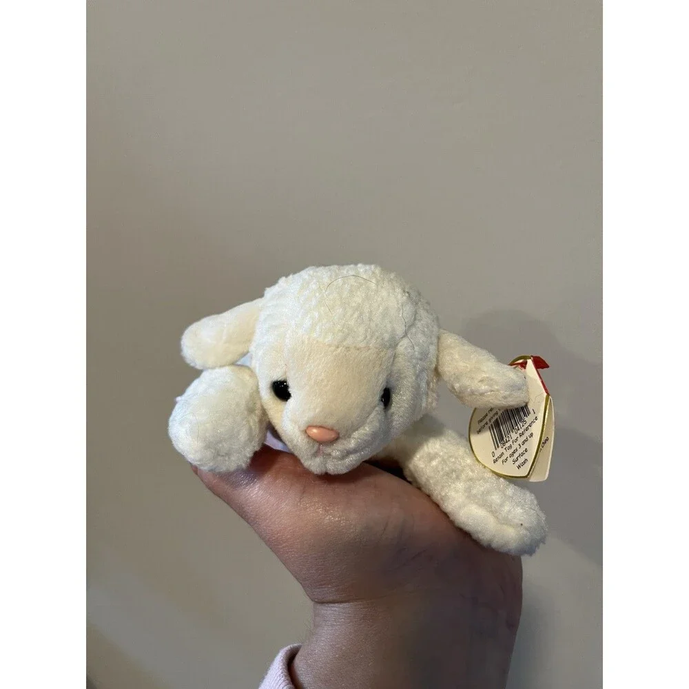 White Lamb 3rd Hang 2nd Tush Tag Generation Ty Beanie Baby 1993